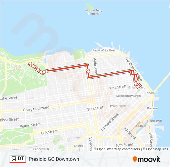 DT Bus Line Map