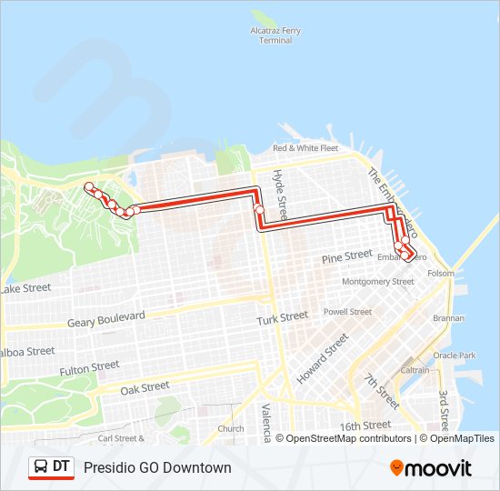 DT bus Line Map