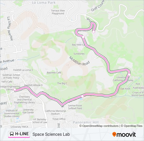 H-LINE Bus Line Map