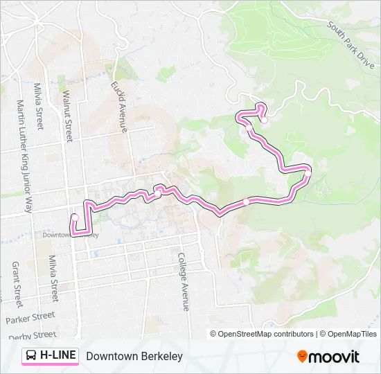 H-LINE Bus Line Map