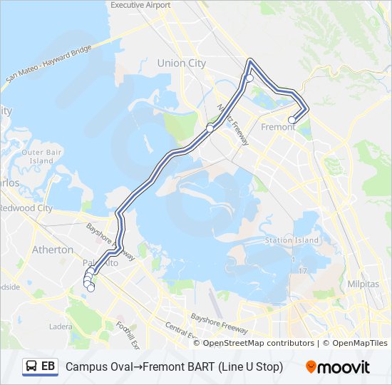 EB Bus Line Map