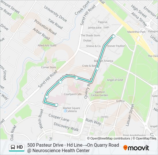 HD Bus Line Map