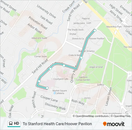 HD Bus Line Map