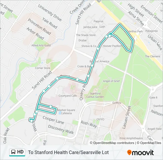HD Bus Line Map
