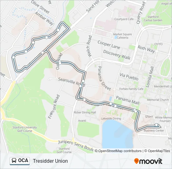 OCA Bus Line Map