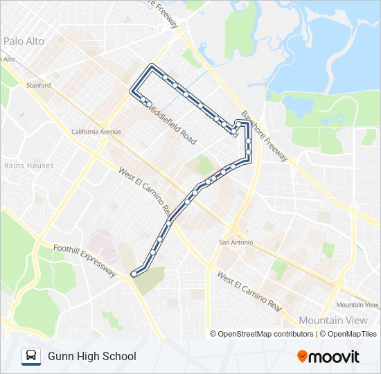 Mapa de SCHOOL 288 de autobús