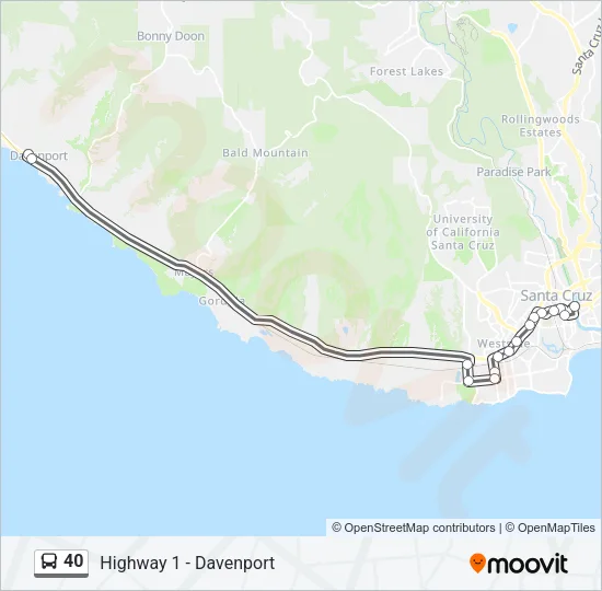 40 Bus Line Map