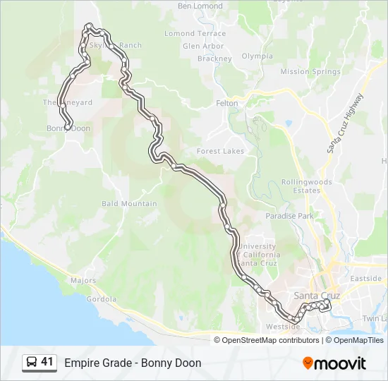 41 Bus Line Map