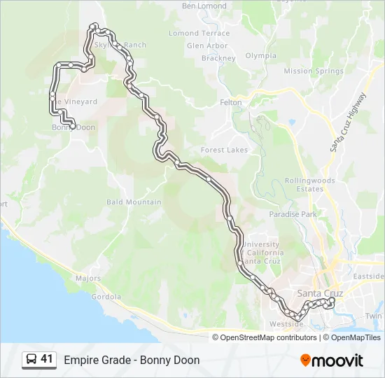 41 Bus Line Map