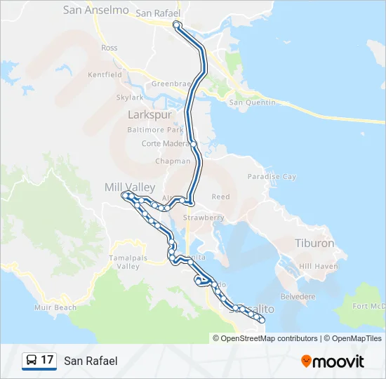 17 Bus Line Map