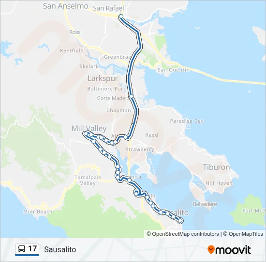 17 Bus Line Map