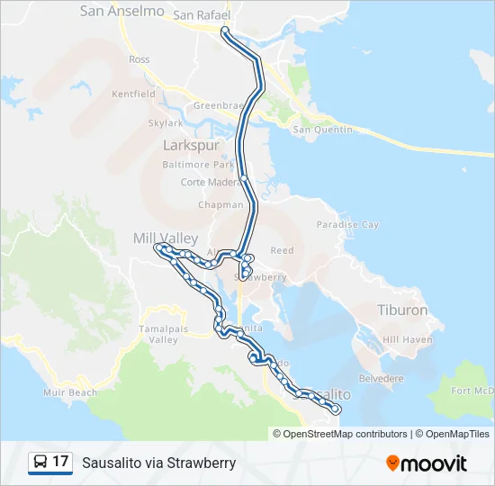 17 Bus Line Map