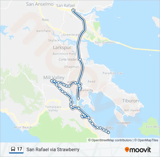 17 Bus Line Map