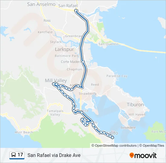 17 Bus Line Map