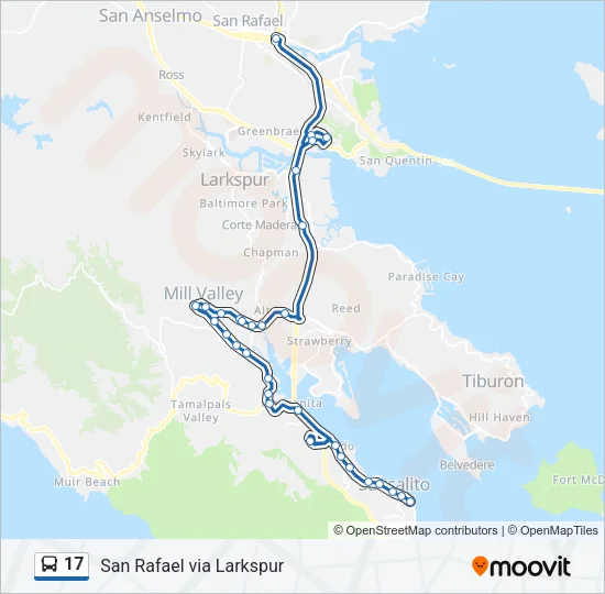 17 Bus Line Map