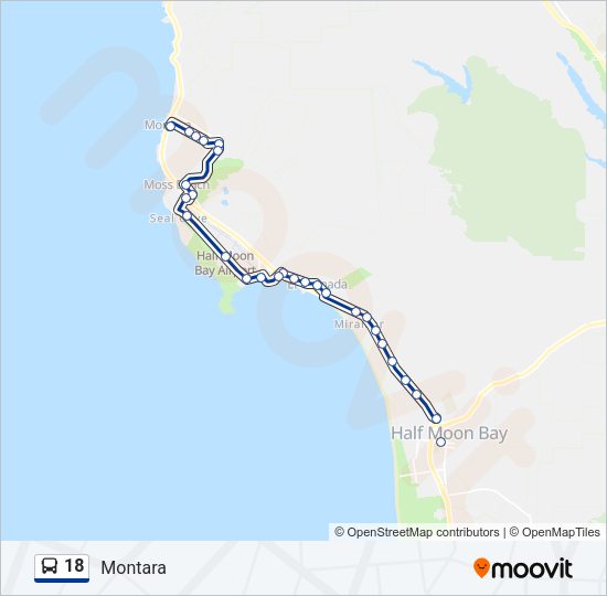 18 Bus Line Map