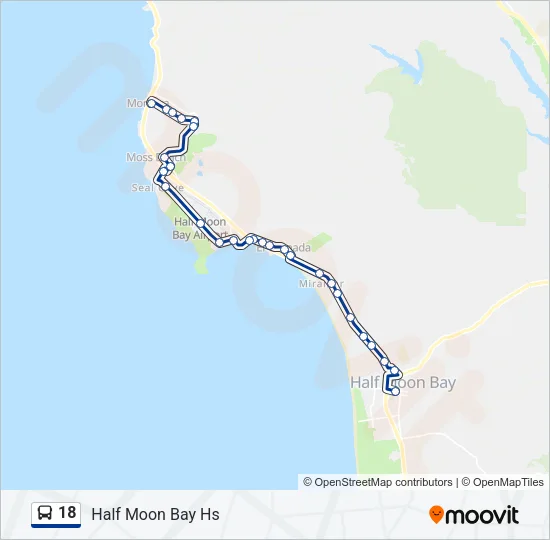 18 Bus Line Map