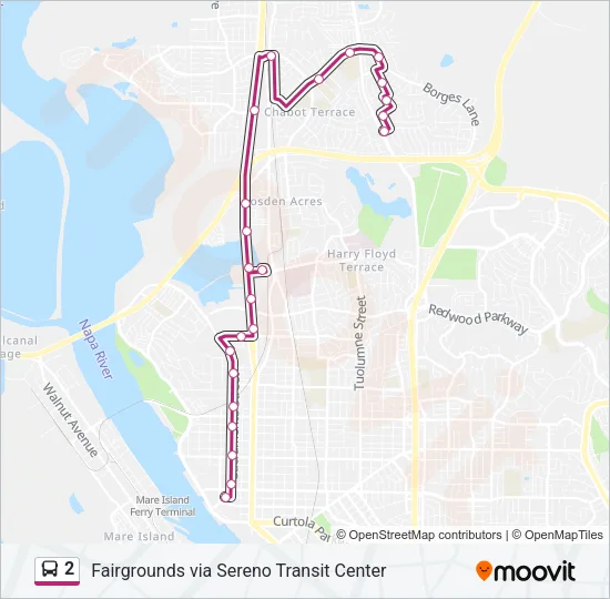 2 Bus Line Map
