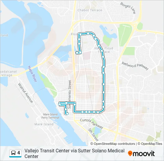 4 Bus Line Map