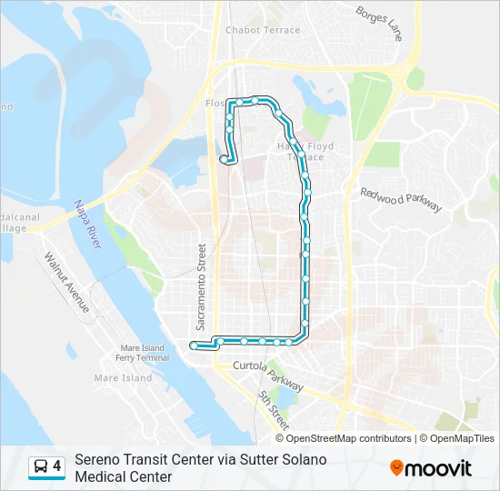 4 Bus Line Map