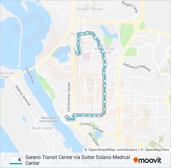 4 bus Line Map