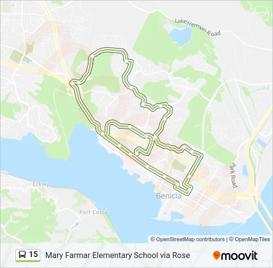 15 Bus Line Map