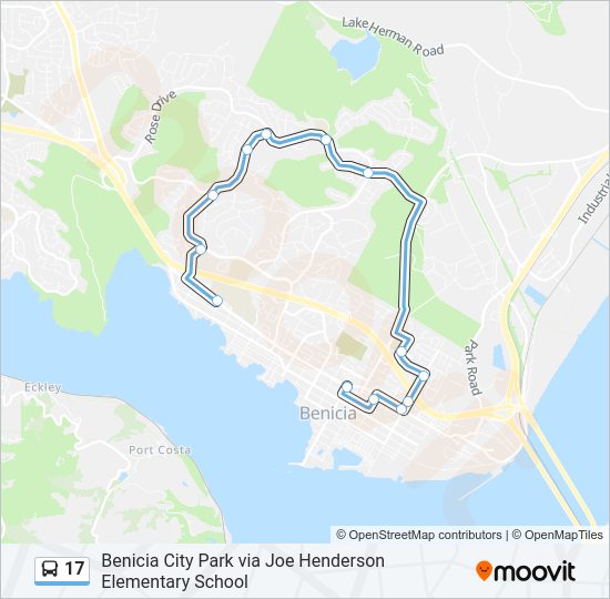 17 Bus Line Map