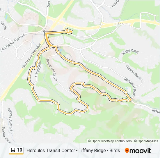 10 Bus Line Map