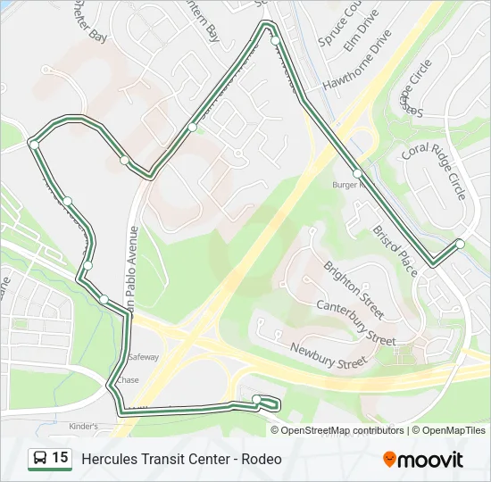 15 Bus Line Map