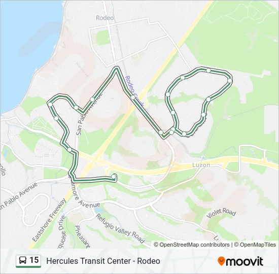 15 Bus Line Map