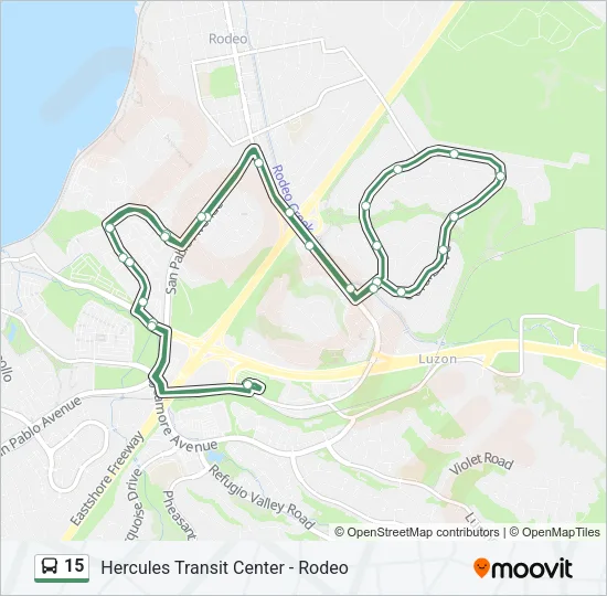 15 Bus Line Map
