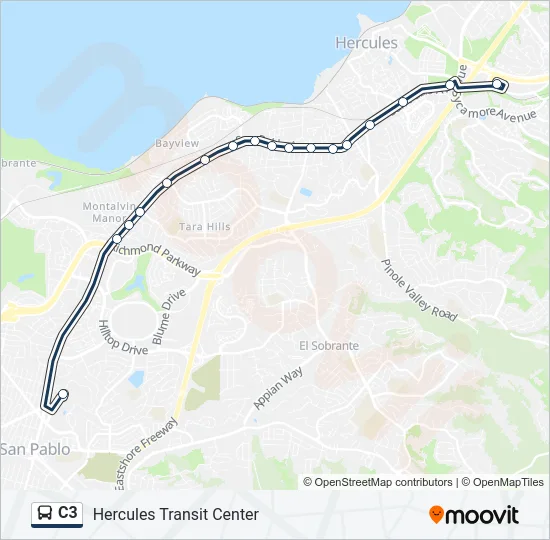 C3 Bus Line Map