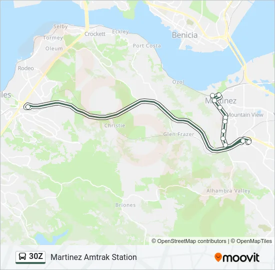 30Z Bus Line Map