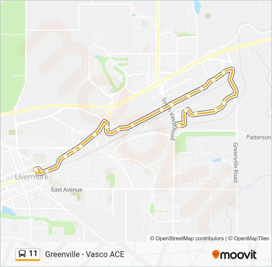 11 Route: Schedules, Stops & Maps - Greenville - Vasco ACE (Updated)