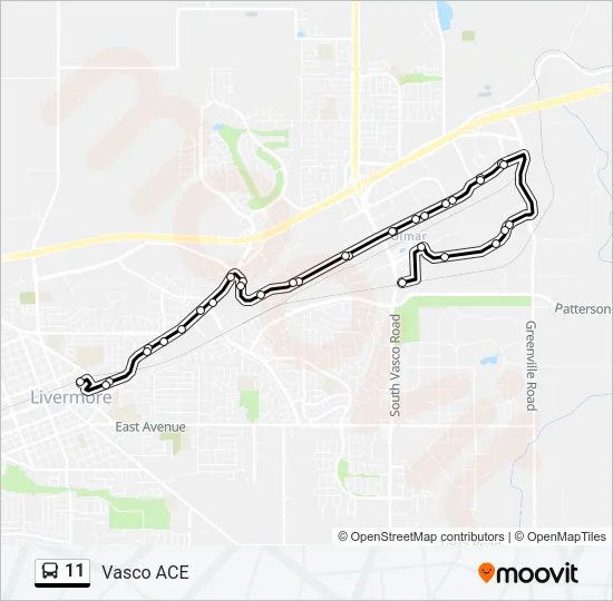 11 Bus Line Map