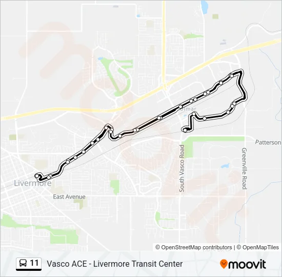 11 Bus Line Map