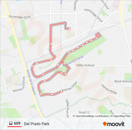 609 Bus Line Map