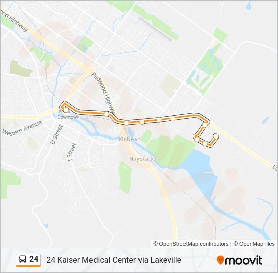 24 Bus Line Map