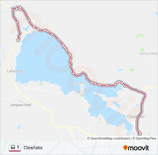 1 Bus Line Map
