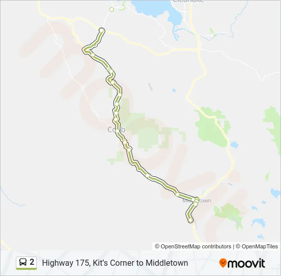 2 Bus Line Map