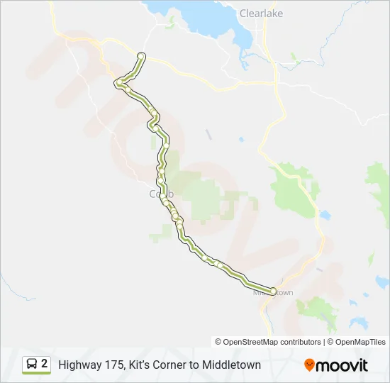 2 Bus Line Map