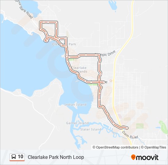 10 bus Line Map