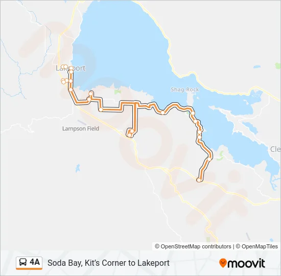 4A Bus Line Map