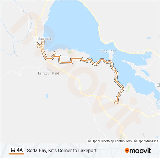 4A Bus Line Map