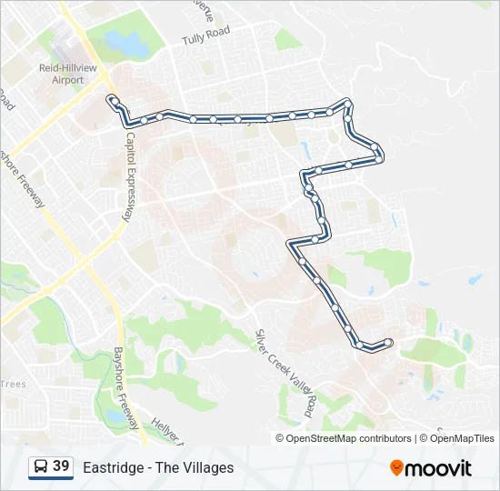 39 Bus Line Map