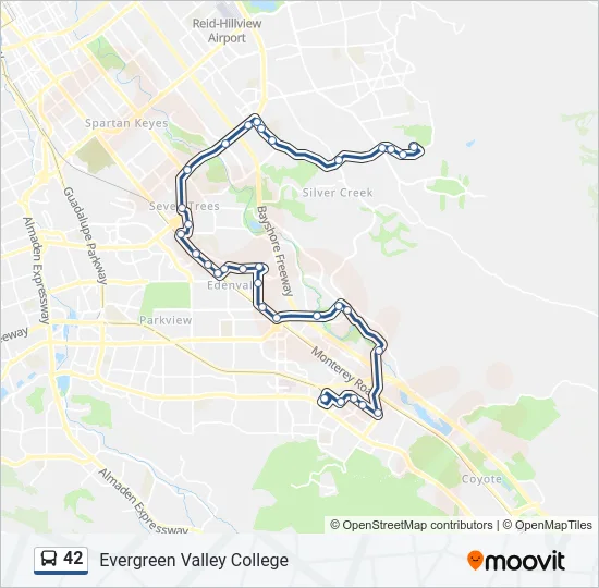 42 Bus Line Map