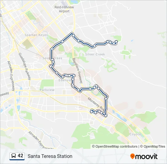 42 Bus Line Map