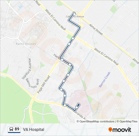 89 Bus Line Map