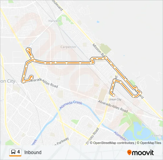 4 Bus Line Map