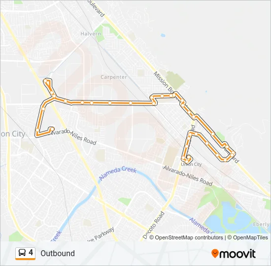 4 Bus Line Map
